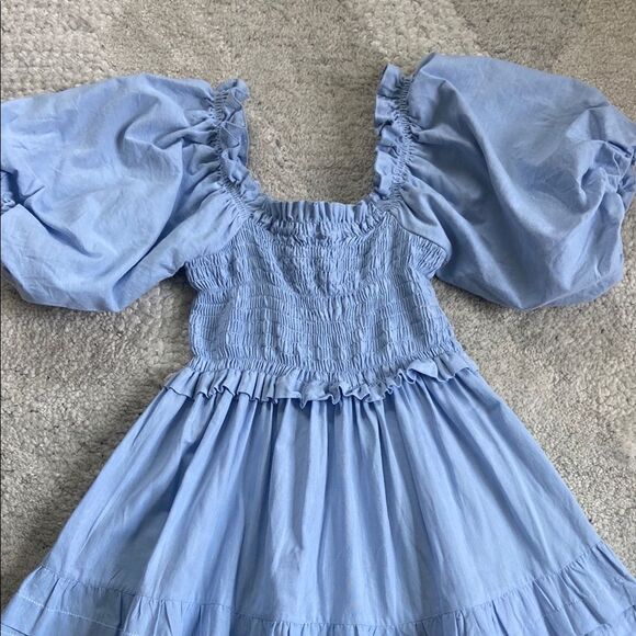 Mi Golondrina Luisa Maxi Dress Blue - Picture 5 of 13